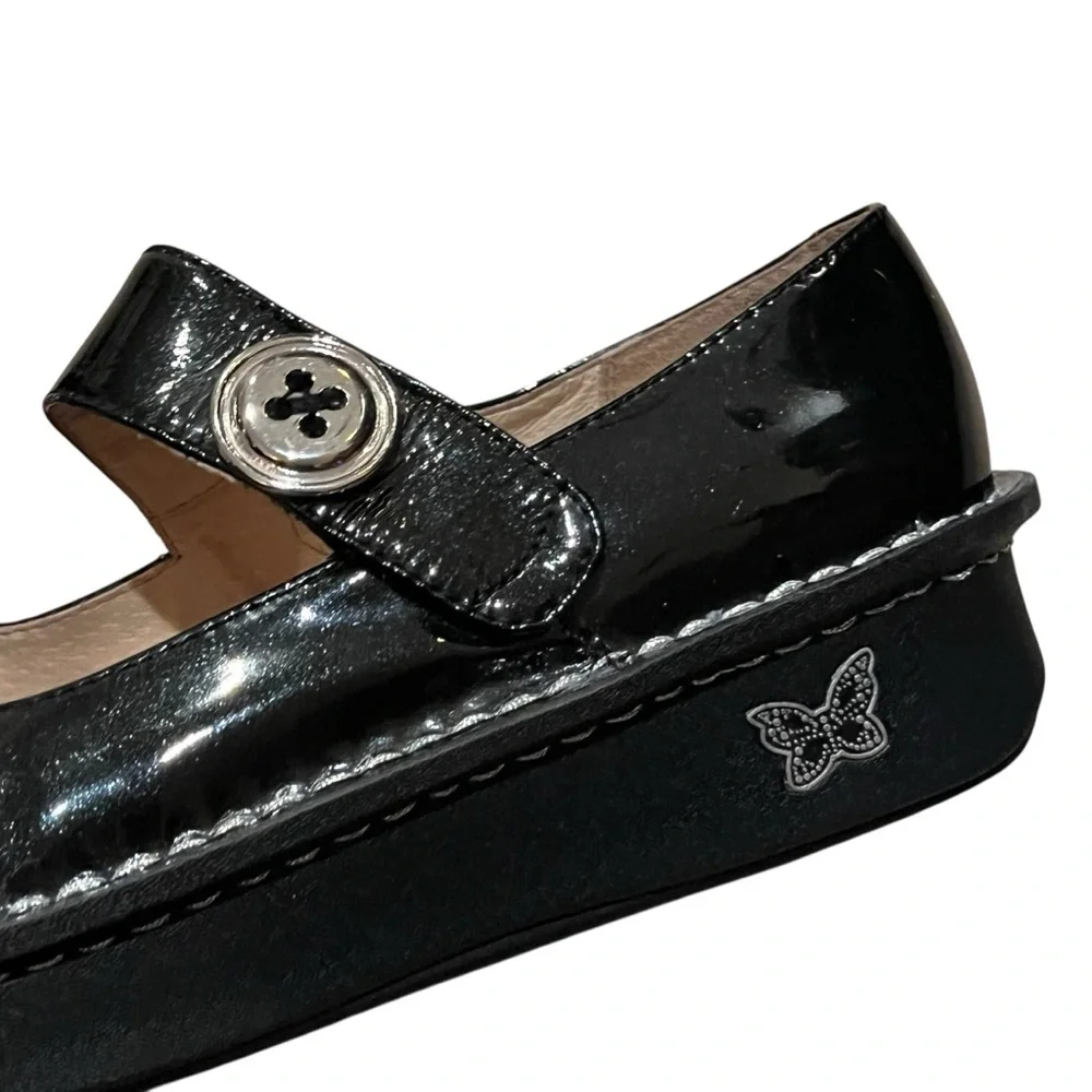 Alegria Paloma Mary Jane Shimmery Patent Leather — Size 37  7/7.5 US - Picture 10 of 15